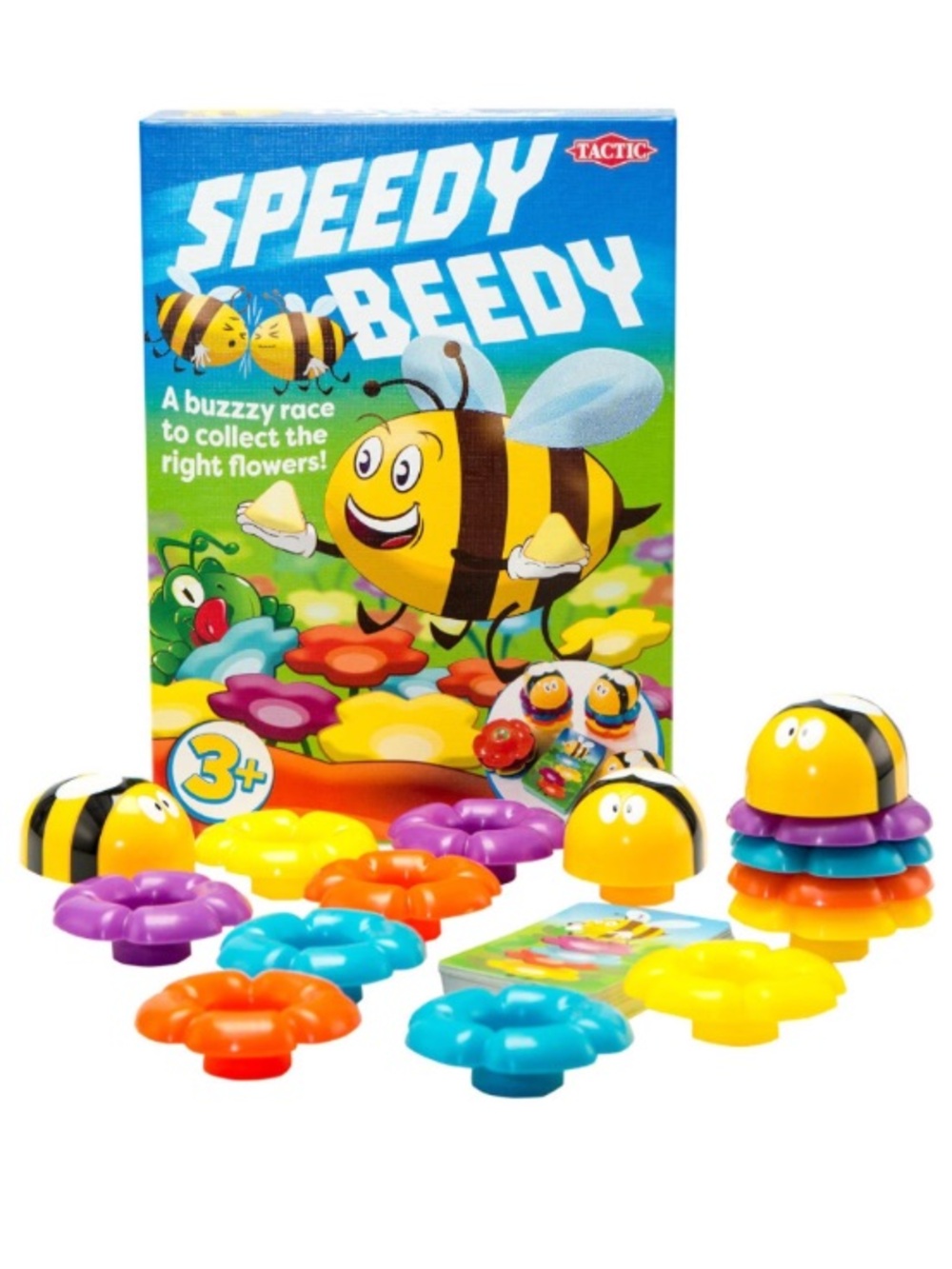 Tactic Speedy Beedy Matching Game flowers bee figures game for kids